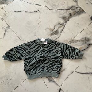 Kids Zebra Print Sweatshirt